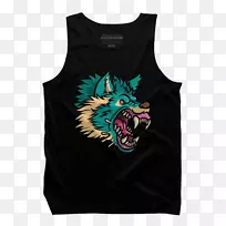 无袖t恤上衣.刺眼-空若网 无袖t恤上衣.刺眼-空若网