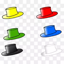 六顶思维帽,大礼帽,剪贴画,绿色标签-空若网 六顶思维帽,大礼帽,剪贴画,绿色标签-空若网