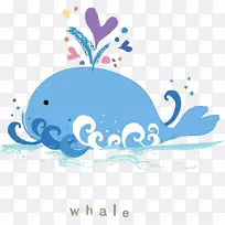 Adobe插画-蓝鲸-空若网 Adobe插画-蓝鲸-空若网