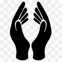 祈祷手剪影剪贴画-剪影-空若网 祈祷手剪影剪贴画-剪影-空若网