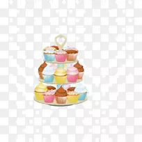 蛋糕和纸杯蛋糕覆冰夹艺术剪贴画部分-空若网 蛋糕和纸杯蛋糕覆冰夹艺术剪贴画部分-空若网