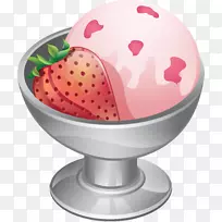草莓冰淇淋甜点雪糕冰淇淋-空若网 草莓冰淇淋甜点雪糕冰淇淋-空若网