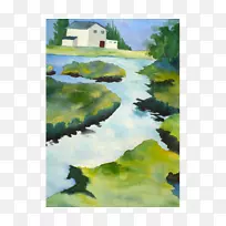 水彩画水资源丙烯酸涂料-空若网 水彩画水资源丙烯酸涂料-空若网