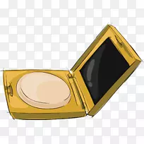 化妆品水彩画镜-空若网 化妆品水彩画镜-空若网