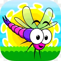 卡通笑叶昆虫剪贴画卡通蜻蜓-空若网 卡通笑叶昆虫剪贴画卡通蜻蜓-空若网