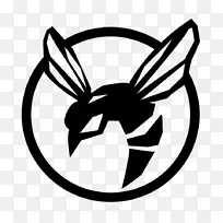 绿色黄蜂贴纸保险杠模切-吉祥物标志-空若网 绿色黄蜂贴纸保险杠模切-吉祥物标志-空若网