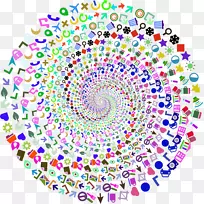 漩涡式计算机图标-空若网 漩涡式计算机图标-空若网