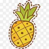 菠萝卡通-菠萝贴纸设计-空若网 菠萝卡通-菠萝贴纸设计-空若网