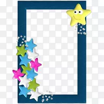 蓝色剪贴画明星-空若网 蓝色剪贴画明星-空若网