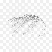 线条艺术树白色素描树-空若网 线条艺术树白色素描树-空若网