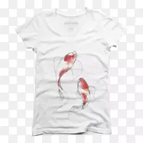 长袖t恤连帽衫长袖t恤上衣锦鲤追鱼-空若网 长袖t恤连帽衫长袖t恤上衣锦鲤追鱼-空若网