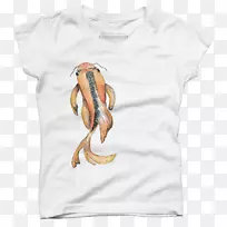 t恤袖衣上衣拳击手短裤-锦鲤追逐鱼-空若网 t恤袖衣上衣拳击手短裤-锦鲤追逐鱼-空若网