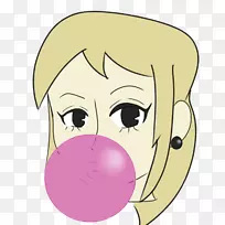 鼻子,面颊,嘴,下巴,微笑-泡泡糖-空若网 鼻子,面颊,嘴,下巴,微笑-泡泡糖-空若网