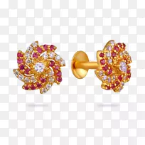 宝石耳环体珠宝首饰设计.金耳环-空若网 宝石耳环体珠宝首饰设计.金耳环-空若网