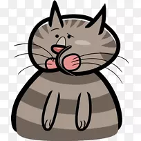 猫插图-棕色猫鼻子-空若网 猫插图-棕色猫鼻子-空若网