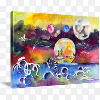 水彩画艺术意象静物画-空若网 水彩画艺术意象静物画-空若网