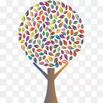 树标志抽象艺术剪贴画-树-空若网 树标志抽象艺术剪贴画-树-空若网