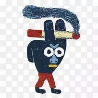 卡通吸烟插图-卡通吸烟手指-空若网 卡通吸烟插图-卡通吸烟手指-空若网