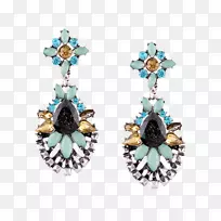 耳环珠宝仿制宝石和莱茵石项链豪华珠宝莱茵石-空若网 耳环珠宝仿制宝石和莱茵石项链豪华珠宝莱茵石-空若网