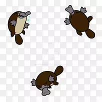 鸭嘴兽画海狸艺术剪贴画-海狸-空若网 鸭嘴兽画海狸艺术剪贴画-海狸-空若网