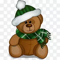 圣诞绘画动画剪辑艺术-玩具熊-空若网 圣诞绘画动画剪辑艺术-玩具熊-空若网