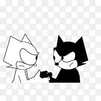 胡须小猫费利克斯猫手臂摔跤小猫-空若网 胡须小猫费利克斯猫手臂摔跤小猫-空若网