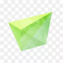 绿色三角形-高清晰度不规则形状光效应-空若网 绿色三角形-高清晰度不规则形状光效应-空若网