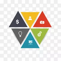 信息图形三角形下载.彩色三角形-空若网 信息图形三角形下载.彩色三角形-空若网