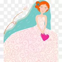 卡通插画-卡通新娘-空若网 卡通插画-卡通新娘-空若网