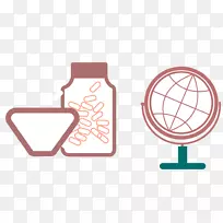 地球cdradobe插画-地球仪-空若网 地球cdradobe插画-地球仪-空若网