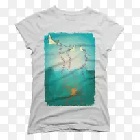 t恤帽衫袖蓝上衣鸟笼由章鱼Artis-空若网 t恤帽衫袖蓝上衣鸟笼由章鱼Artis-空若网