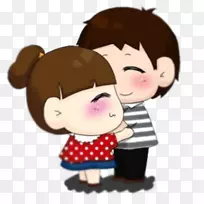 爱情卡通情侣拥抱插画-拥抱情侣-空若网 爱情卡通情侣拥抱插画-拥抱情侣-空若网