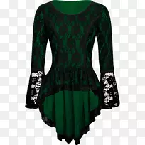 衬衫上衣花边褶皱衬衫-空若网 衬衫上衣花边褶皱衬衫-空若网