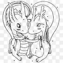 线条艺术龙画可爱的剪贴画-可爱的龙画-空若网 线条艺术龙画可爱的剪贴画-可爱的龙画-空若网