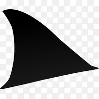 黑色三角形白色卡通鱼翅-空若网 黑色三角形白色卡通鱼翅-空若网