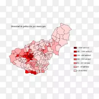 格拉纳达图人口密度图-空若网 格拉纳达图人口密度图-空若网