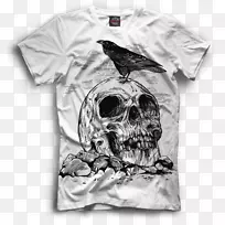 t恤上衣服装.时尚头盖骨印-空若网 t恤上衣服装.时尚头盖骨印-空若网