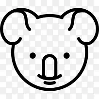 考拉封装后记电脑图标剪贴画-考拉-空若网 考拉封装后记电脑图标剪贴画-考拉-空若网