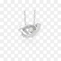 吊坠牡蛎项链宝石魅力和吊坠.项链-空若网 吊坠牡蛎项链宝石魅力和吊坠.项链-空若网