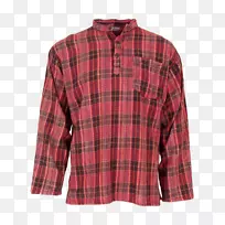 袖衣祖父衬衫法兰绒衬衫-空若网 袖衣祖父衬衫法兰绒衬衫-空若网