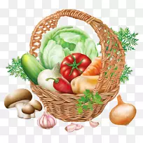 蔬菜有机食品水果剪贴画-菜篮-空若网 蔬菜有机食品水果剪贴画-菜篮-空若网