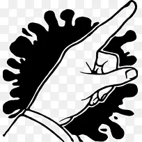 拇指食指数字剪贴画手-空若网 拇指食指数字剪贴画手-空若网