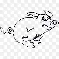 猪卡通剪贴画-卡通人-空若网 猪卡通剪贴画-卡通人-空若网