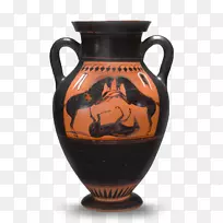 弗吉尼亚美术博物馆古埃及花瓶艺术博物馆-深红色漆器陶器茶壶-空若网 弗吉尼亚美术博物馆古埃及花瓶艺术博物馆-深红色漆器陶器茶壶-空若网