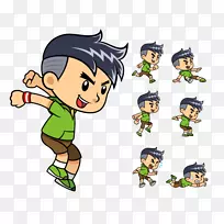 雪碧男孩动画剪辑艺术-手绘DJ酷人-空若网 雪碧男孩动画剪辑艺术-手绘DJ酷人-空若网