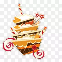 生日蛋糕纸杯蛋糕婚礼请柬-可爱的蛋糕-空若网 生日蛋糕纸杯蛋糕婚礼请柬-可爱的蛋糕-空若网