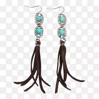 绿松石耳环体首饰无扣精致花瓣-空若网 绿松石耳环体首饰无扣精致花瓣-空若网