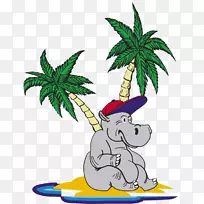 河马哈欠素描夹艺术动画-空若网 河马哈欠素描夹艺术动画-空若网