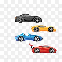跑车奥迪Q3-彩色卡通敞篷车-空若网 跑车奥迪Q3-彩色卡通敞篷车-空若网