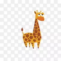 鳄鱼野生动物卡通动物橙色长颈鹿-空若网 鳄鱼野生动物卡通动物橙色长颈鹿-空若网